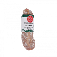 Artisanal dry sausage with Espelette chilli pepper